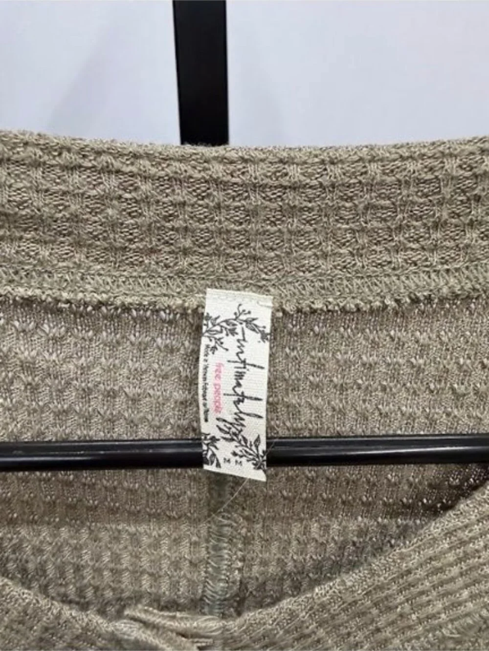 Free People Intimately Going Places Cardi in Sage Beige